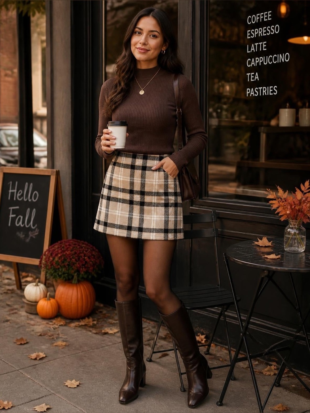 Wilfred Aritzia Classic Mini Wool Blend Skirt, Plaid, Size S